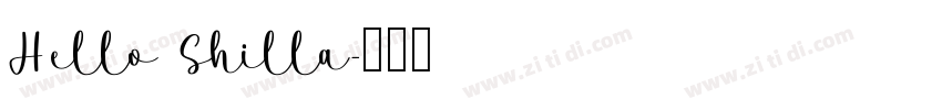 Hello Shilla字体转换